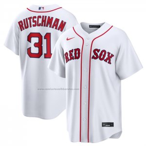 Camiseta Beisbol Hombre Boston Red Sox Adley Rutschman Primera Replica Blanco Camiseta Beisbol Hombre Boston Red Sox Adley Rutschman Primera Replica Blanco