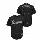 Camiseta Beisbol Hombre Atlanta Braves Personalizada 2019 Players Weekend Nickname Replica Negro