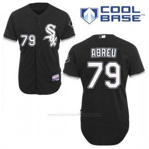 Camiseta Beisbol Hombre Chicago White Sox Jose Abreu 79 Negro Alterno Cool Base