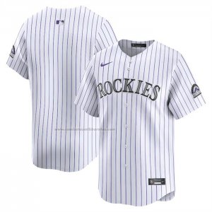 Camiseta Beisbol Hombre Colorado Rockies Primera Blanco