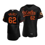 Camiseta Beisbol Hombre Baltimore Orioles Cesar Valdez Autentico Alterno Negro