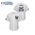 Camiseta Beisbol Hombre New York Yankees Gleyber Torres 2019 Postseason Cool Base Blanco