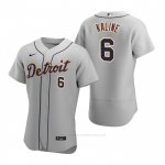 Camiseta Beisbol Hombre Detroit Tigers Al Kaline Autentico 2020 Road Gris