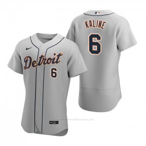 Camiseta Beisbol Hombre Detroit Tigers Al Kaline Autentico 2020 Road Gris