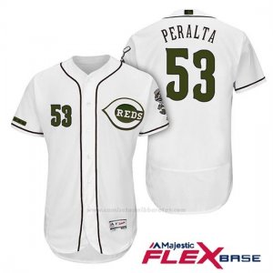 Camiseta Beisbol Hombre Cincinnati Reds 53 Wandy Peralta 2018 Alterno Autentico Flex Base