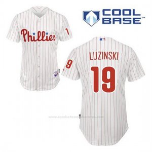 Camiseta Beisbol Hombre Philadelphia Phillies John Kruk 19 Blanco 1ª Cool Base