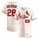 Camiseta Beisbol Hombre St. Louis Cardinals Nolan Arenado Alternate Elite Crema