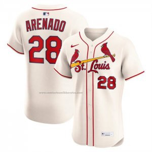 Camiseta Beisbol Hombre St. Louis Cardinals Nolan Arenado Alternate Elite Crema