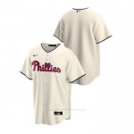 Camiseta Beisbol Hombre Philadelphia Phillies Replica Alterno Crema
