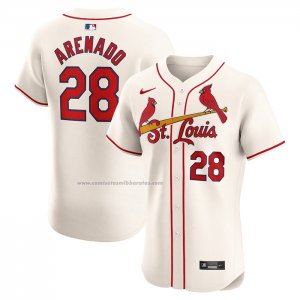 Camiseta Beisbol Hombre St. Louis Cardinals Nolan Arenado Alterno Elite Blanco