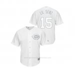 Camiseta Beisbol Hombre Cincinnati Reds Nick Senzel 2019 Players Weekend Lil Senz Replica Blanco