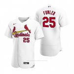 Camiseta Beisbol Hombre St. Louis Cardinals Dexter Fowler Autentico Primera Blanco