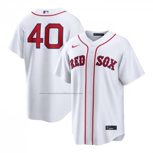 Camiseta Beisbol Hombre Boston Red Sox Willson Contreras Primera Replica Blanco
