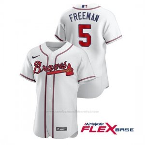 Camiseta Beisbol Hombre Atlanta Braves Freddie Freeman Autentico Nike Blanco
