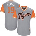 Camiseta Beisbol Hombre Detroit Tigers 2017 Little League World Series Anibal Sanchez Gris