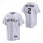 Camiseta Beisbol Nino Colorado Rockies Tyler Freeman Primera Replica Blanco Camiseta Beisbol Nino Colorado Rockies Tyler Freeman Primera Replica Blanco