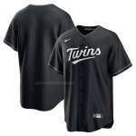 Camiseta Beisbol Hombre Minnesota Twins Lights Out Replica Negro