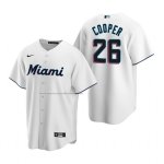 Camiseta Beisbol Hombre Miami Marlins Garrett Cooper Replica Primera Blanco
