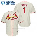 Camiseta Beisbol Hombre St. Louis Cardinals Ozzie Smith 1 Crema Alterno Cool Base