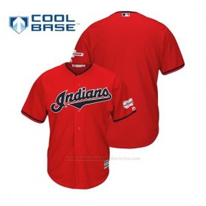 Camiseta Beisbol Hombre Cleveland Indians 2019 All Star Game Patch Cool Base Alternato Personalizada Rojo