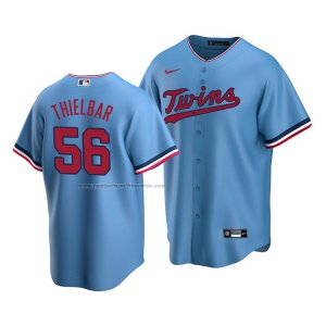 Camiseta Beisbol Hombre Minnesota Twins Caleb Thielbar Alterno Replica Azul