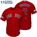 Camiseta Beisbol Hombre Boston Red Sox 2017 Postemporada 2 Xander Bogaerts Scarlet Cool Base