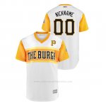 Camiseta Beisbol Hombre Pittsburgh Pirates Personalizada 2019 Little League Classic Nickname Replica Blanco