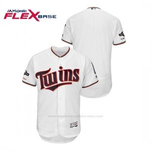 Camiseta Beisbol Hombre Minnesota Twins 2019 Postseason Flex Base Blanco