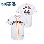 Camiseta Beisbol Nino Houston Astros Yordan Alvarez 2019 World Series Bound Cool Base Blanco