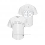 Camiseta Beisbol Hombre Houston Astros Justin Verlander 2019 Players Weekend J V Replica Blanco