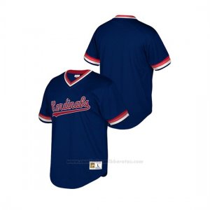 Camiseta Beisbol Nino St. Louis Cardinals Cooperstown Collection Mesh Wordmark V-Neck Azul