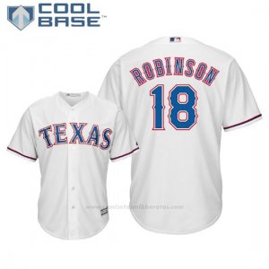 Camiseta Beisbol Hombre Texas Rangers Drew Robinson Cool Base 1ª Blanco
