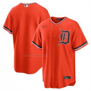 Camiseta Beisbol Hombre Detroit Tigers Alterno Replica Naranja