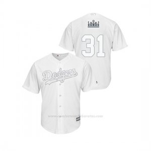 Camiseta Beisbol Hombre Los Angeles Dodgers Joc Pederson 2019 Players Weekend Replica Blanco