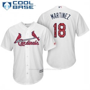 Camiseta Beisbol Hombre St. Louis Cardinals 2017 Estrellas y Rayas Carlos Martinez Blanco Cool Base