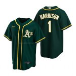 Camiseta Beisbol Hombre Oakland Athletics Josh Harrison 1 Alterno Replica Verde