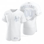 Camiseta Beisbol Hombre New York Yankees Personalizada Awards Collection Blanco