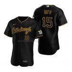 Camiseta Beisbol Hombre Pittsburgh Pirates Wilmer Difo Autentico Alterno Negro