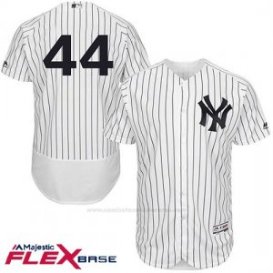 Camiseta Beisbol Hombre New York Yankees 44 Reggie Jackson Blanco Flex Base