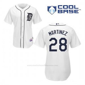 Camiseta Beisbol Hombre Detroit Tigers J.d. Martinez 28 Blanco 1ª Cool Base