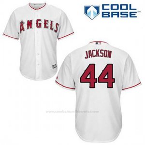 Camiseta Beisbol Hombre Los Angeles Angels Reggie Jackson 44 Blanco 1ª Cool Base