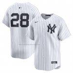 Camiseta Beisbol Hombre New York Yankees Austin Wells Alterno Limited Blanco