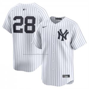 Camiseta Beisbol Hombre New York Yankees Austin Wells Alterno Limited Blanco