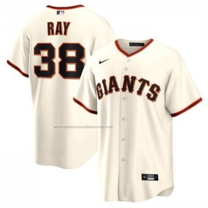 Camiseta Beisbol Hombre San Francisco Giants Robbie Ray Primera Replica Crema