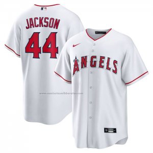 Camiseta Beisbol Hombre Los Angeles Angels Reggie Jackson Retired Primera Replica Blanco