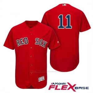 Camiseta Beisbol Hombre Boston Red Sox Rafael Devers Rojo Autentico Coleccion Flex Base