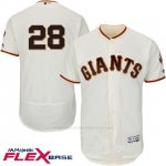 Camiseta Beisbol Hombre San Francisco Giants Buster Posey Crema Flex Base Autentico Coleccion