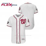 Camiseta Beisbol Hombre Washington Nationals 2019 World Series Bound Flex Base Blanco