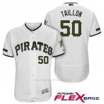 Camiseta Beisbol Hombre Pittsburgh Pirates Jameson Taillon Blanco 2018 1ª Alterno Flex Base