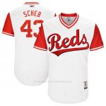Camiseta Beisbol Hombre Cincinnati Reds 2017 Little League World Series 43 Scott Schebler Blanco